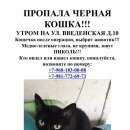 Подробнее об объявлении «Пропала кошка чёрная кошка Санкт-Петербург» Фото: пропала кошка Бомбейская «Пропала кошка чёрная кошка Санкт-Петербург» в г. Санкт-Петербург